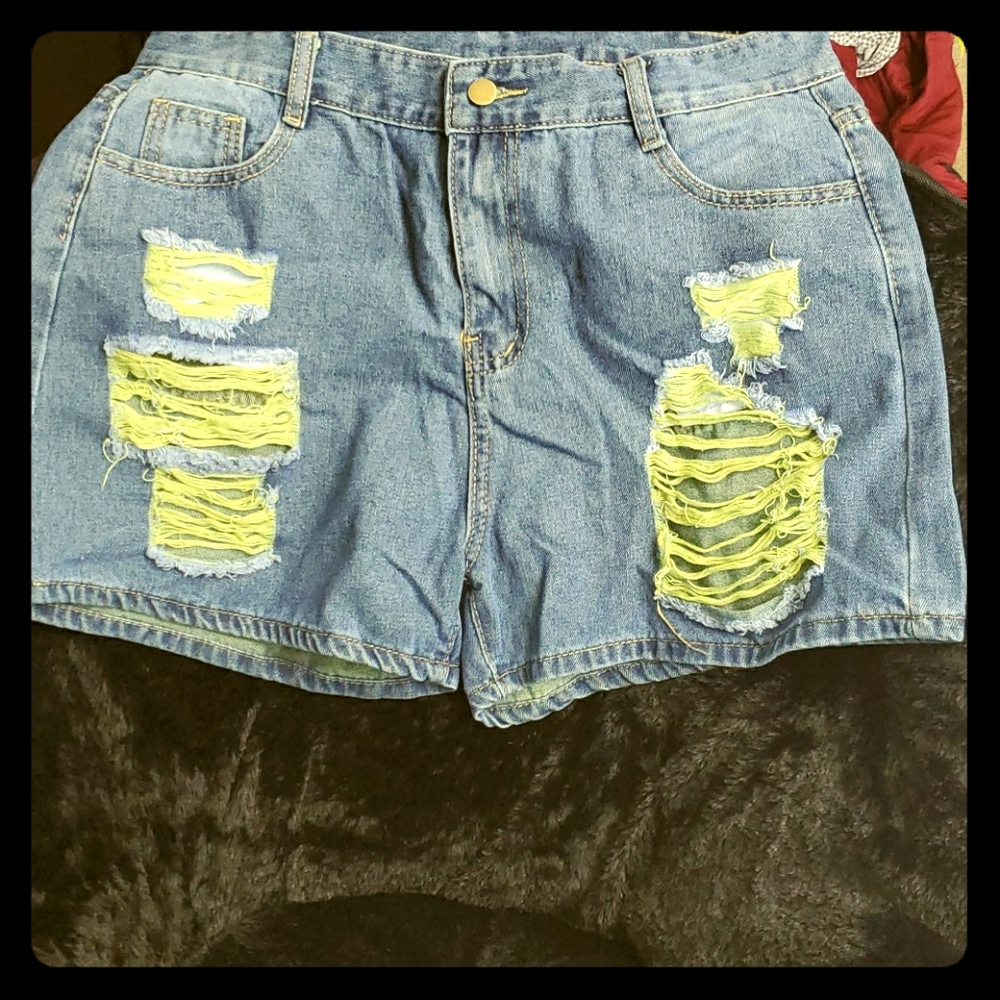 Denim shorts